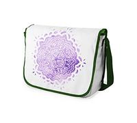 Bonamaison Impresas digitalmente Bolsos de Escuela Messenger con Correa de Caqui para niñas y jóvenes, Bolso Bandolera para Estudiantes, tamaño: 29 x 36 cm