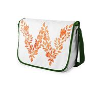 Bonamaison Impresas digitalmente Bolsos de Escuela Messenger con Correa de Caqui para niñas y jóvenes, Bolso Bandolera para Estudiantes, tamaño: 29 x 36 cm