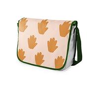 Bonamaison Impresas digitalmente Bolsos de Escuela Messenger con Correa de Caqui para niñas y jóvenes, Bolso Bandolera para Estudiantes, tamaño: 29 x 36 cm