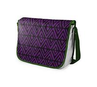 Bonamaison Impresas digitalmente Bolsos de Escuela Messenger con Correa de Caqui para niñas y jóvenes, Bolso Bandolera para Estudiantes, tamaño: 29 x 36 cm