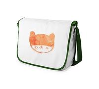 Bonamaison Impresas digitalmente Bolsos de Escuela Messenger con Correa de Caqui para niñas y jóvenes, Bolso Bandolera para Estudiantes, tamaño: 29 x 36 cm