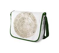 Bonamaison Impresas digitalmente Bolsos de Escuela Messenger con Correa de Caqui para niñas y jóvenes, Bolso Bandolera para Estudiantes, tamaño: 29 x 36 cm