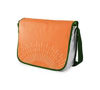 Bonamaison Impresas digitalmente Bolsos de Escuela Messenger con Correa de Caqui para niñas y jóvenes, Bolso Bandolera para Estudiantes, tamaño: 29 x 36 cm