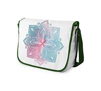 Bonamaison Impresas digitalmente Bolsos de Escuela Messenger con Correa de Caqui para niñas y jóvenes, Bolso Bandolera para Estudiantes, tamaño: 29 x 36 cm