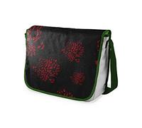 Bonamaison Impresas digitalmente Bolsos de Escuela Messenger con Correa de Caqui para niñas y jóvenes, Bolso Bandolera para Estudiantes, tamaño: 29 x 36 cm