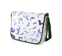 Bonamaison Impresas digitalmente Bolsos de Escuela Messenger con Correa de Caqui para niñas y jóvenes, Bolso Bandolera para Estudiantes, tamaño: 29 x 36 cm