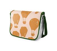 Bonamaison Impresas digitalmente Bolsos de Escuela Messenger con Correa de Caqui para niñas y jóvenes, Bolso Bandolera para Estudiantes, tamaño: 29 x 36 cm