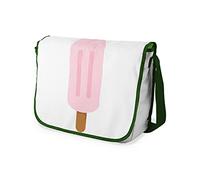 Bonamaison Impresas digitalmente Bolsos de Escuela Messenger con Correa de Caqui para niñas y jóvenes, Bolso Bandolera para Estudiantes, tamaño: 29 x 36 cm