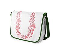 Bonamaison Impresas digitalmente Bolsos de Escuela Messenger con Correa de Caqui para niñas y jóvenes, Bolso Bandolera para Estudiantes, tamaño: 29 x 36 cm