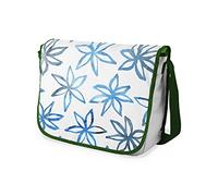 Bonamaison Impresas digitalmente Bolsos de Escuela Messenger con Correa de Caqui para niñas y jóvenes, Bolso Bandolera para Estudiantes, tamaño: 29 x 36 cm