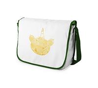 Bonamaison Impresas digitalmente Bolsos de Escuela Messenger con Correa de Caqui para niñas y jóvenes, Bolso Bandolera para Estudiantes, tamaño: 29 x 36 cm