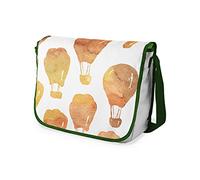 Bonamaison Impresas digitalmente Bolsos de Escuela Messenger con Correa de Caqui para niñas y jóvenes, Bolso Bandolera para Estudiantes, tamaño: 29 x 36 cm