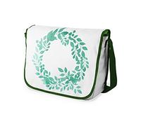Bonamaison Impresas digitalmente Bolsos de Escuela Messenger con Correa de Caqui para niñas y jóvenes, Bolso Bandolera para Estudiantes, tamaño: 29 x 36 cm