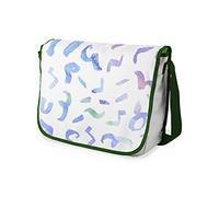 Bonamaison Impresas digitalmente Bolsos de Escuela Messenger con Correa de Caqui para niñas y jóvenes, Bolso Bandolera para Estudiantes, tamaño: 29 x 36 cm