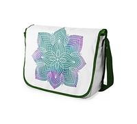 Bonamaison Impresas digitalmente Bolsos de Escuela Messenger con Correa de Caqui para niñas y jóvenes, Bolso Bandolera para Estudiantes, tamaño: 29 x 36 cm