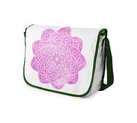Bonamaison Impresas digitalmente Bolsos de Escuela Messenger con Correa de Caqui para niñas y jóvenes, Bolso Bandolera para Estudiantes, tamaño: 29 x 36 cm