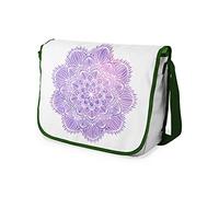 Bonamaison Impresas digitalmente Bolsos de Escuela Messenger con Correa de Caqui para niñas y jóvenes, Bolso Bandolera para Estudiantes, tamaño: 29 x 36 cm