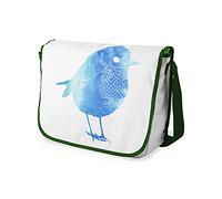 Bonamaison Impresas digitalmente Bolsos de Escuela Messenger con Correa de Caqui para niñas y jóvenes, Bolso Bandolera para Estudiantes, tamaño: 29 x 36 cm