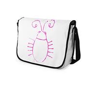 Bonamaison Impresas digitalmente Bolsos de Escuela Messenger con Correa Negra para niñas y jóvenes, Bolso Bandolera para Estudiantes, tamaño: 29 x 36 cm