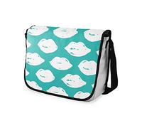 Bonamaison Impresas digitalmente Bolsos de Escuela Messenger con Correa Negra para niñas y jóvenes, Bolso Bandolera para Estudiantes, tamaño: 29 x 36 cm