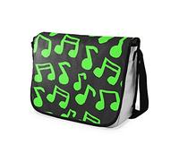 Bonamaison Impresas digitalmente Bolsos de Escuela Messenger con Correa Negra para niñas y jóvenes, Bolso Bandolera para Estudiantes, tamaño: 29 x 36 cm