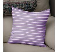 Bonamaison Rayas Funda de Cojín, Morado, 43 x 43 cm, 1 Unidad
