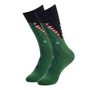 BONANGEL Calcetines Christmas Hombre, Calcetines de Vestir Con Patrón Divertido para Hombre, Calcetines de Algodón Locos, Regalos Novedosos para Hombres