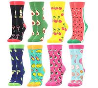 BONANGEL Calcetines de Vestir Divertidos para Mujer, Novedad Bonita, Calcetines de Miedoso Fantasía Coloridos Algodón Extraño, Cálidos Cumpleaños, Navidad para Mujeres