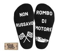 BONANGEL Calcetines Divertidos con Ferrari para Hombre, Calcetines Antideslizante de Fantasía, 39-46, Algodón, Regalo de Cumpleaños para el Día del Padre Abuelo