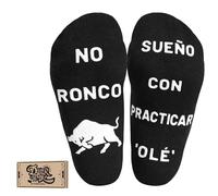 BONANGEL Calcetines Divertidos Hombre con Toro, Antideslizantes, Algodón, 39-46, Regalos Originales y Fanáticos para San Fermín, Cumpleaños, Navidad, para Padre Novio Esposo Abuelo Amigo