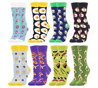 BONANGEL Calcetines Divertidos Mujer 36-40 Navideños Calcetines Halloween | Divertidos Novedosos Calcetines Algodón Coloridos Cumpleaños Halloween Navidad Regalo para Mujer Niña Mamá Día de la Madre