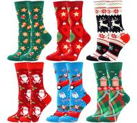BONANGEL Calcetines Divertidos Mujer 36-40 Navideños Calcetines Halloween | Divertidos Novedosos Calcetines Algodón Coloridos Cumpleaños Halloween Navidad Regalo para Mujer Niña Mamá Día de la Madre