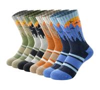 BONANGEL - Calcetines térmicos de lana merina para niños, gruesos, para niños y niñas, cómodos, para botas de agua, calcetines de invierno, cálidos, con amortiguación, calcetines para exteriores