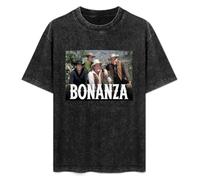 Bonanza TV Show Season 1 2 3 DVD Poster T-Shirt Black Mens tee Unisex Shirt XXL