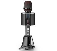 BONAOK Micrófono de karaoke para adultos, portátil, inalámbrico, Bluetooth, sistema de micrófono de karaoke para fiestas en el coche en casa al aire libre, máquina de karaoke para PC/All Smartphones