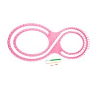 Bonarty 4pcs / Set 8 Shape Knitting Loom Set Kit De Herramientas De Artesanía Herramienta Clásica De Hilo De Tejer - Rosado, como se Describe