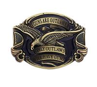 Bonarty Hebillas de Cinturón de Vaquero Occidental de águila Voladora Americana para Hombre Se Adapta a Cinturones de 3,6-3,9 Cm