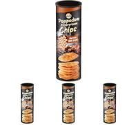 Bonasia Poppadums, chips de garbanzos, sabor barbacoa coreana - 70 gr (Paquete de 4)