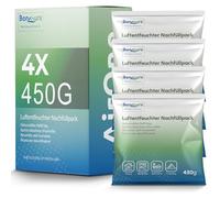 BonAura 4 deshumidificadores de 450 g - Juego de 4 deshumidificadores granulados - Protección contra moho y olores