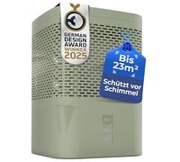 BonAura® AirOne - Deshumidificador sin electricidad hasta 23 m², ventilación a 360°, deshumidificador con boquilla y 680 g de granulado, protección contra moho y olores, deshumidificador de habitación