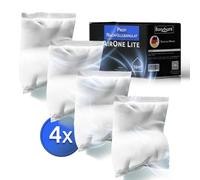 BonAura® AirOne Lite - Recambio para deshumidificador (4 unidades, 450 g, granulado, para baño y cocina, protección contra moho y olores)