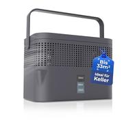 BonAura® AirOne Max - Deshumidificador sin electricidad hasta 33 m², ventilación de 360°, boquilla y 980 g, granulado, protección contra moho y olores