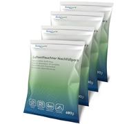 BonAura® AirOne - Recambio para deshumidificador (4 unidades, 680 g, granulado, deshumidificador para viviendas, protección contra moho y olores