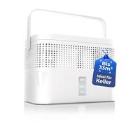 BonAura® Deshumidificador sin electricidad - Deshumidificador para sótano, baño, etc. - 980 g - Paquete de recambio incluido - Deshumidificador y deshumidificador granulado en el set - Protección