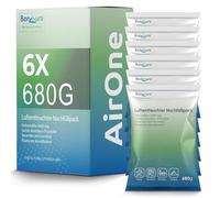 BonAura® Recarga para deshumidificador de gránulos 6 x 680 g - Juego de 6 recargas para deshumidificador de gránulos - Protección contra moho y olores