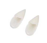 Bonbela 1 par de Colmillos de Vampiro Postizos de Terror para Cosplay, Material ABS Seguro para Halloween, Cómodo de Llevar con Adhesivo para Dentaduras Postizas