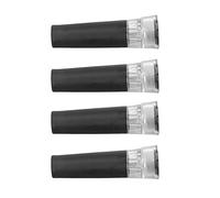 Bonbela 4 piezas tapón de vino al vacío retrasar la oxidación mantener frescura a prueba de fugas reutilizable tapón de botella de vino