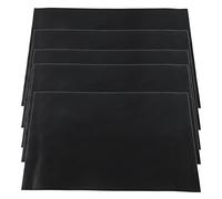 Bonbela 5 Piezas Mat de Horno Mat de Cocción de Cocción Fibra de Vidrio Fibra de Vidrio Excelente Resistencia Al Calor Lavavajillas Safe 40x50 Cm de Revestimiento de Horno