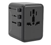 Bonbela Adaptador de Viaje Universal, Cargador Mundial de 2500 W 10 A con 2 Puertos USB 2 Tipo C y Protección contra Sobrecarga, para Viajes de Negocios y Viajes Internacionales