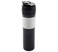 Bonbela Botella de café portátil de 350 ml, máquina de café, taza de agua potable para viajes (negro)